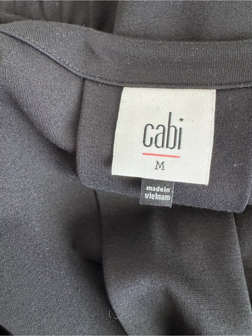 NWOT! CAbi Black Wide-Leg Easy Going Jumpsuit Sz. Medium - Picture 3 of 4